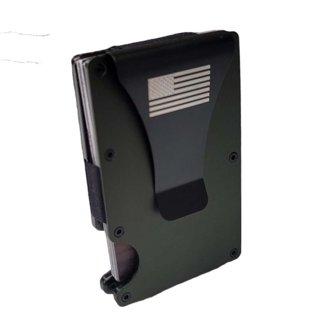 Genuine Sroushaa Carbon Fiber Money Clip Cardholder